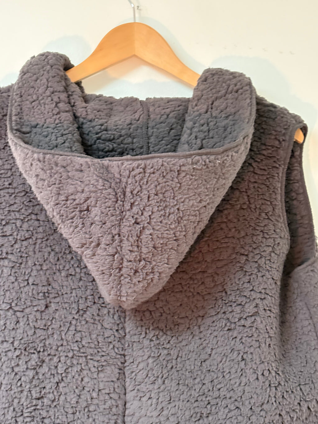 Charcoal Fleece Cozy Vest