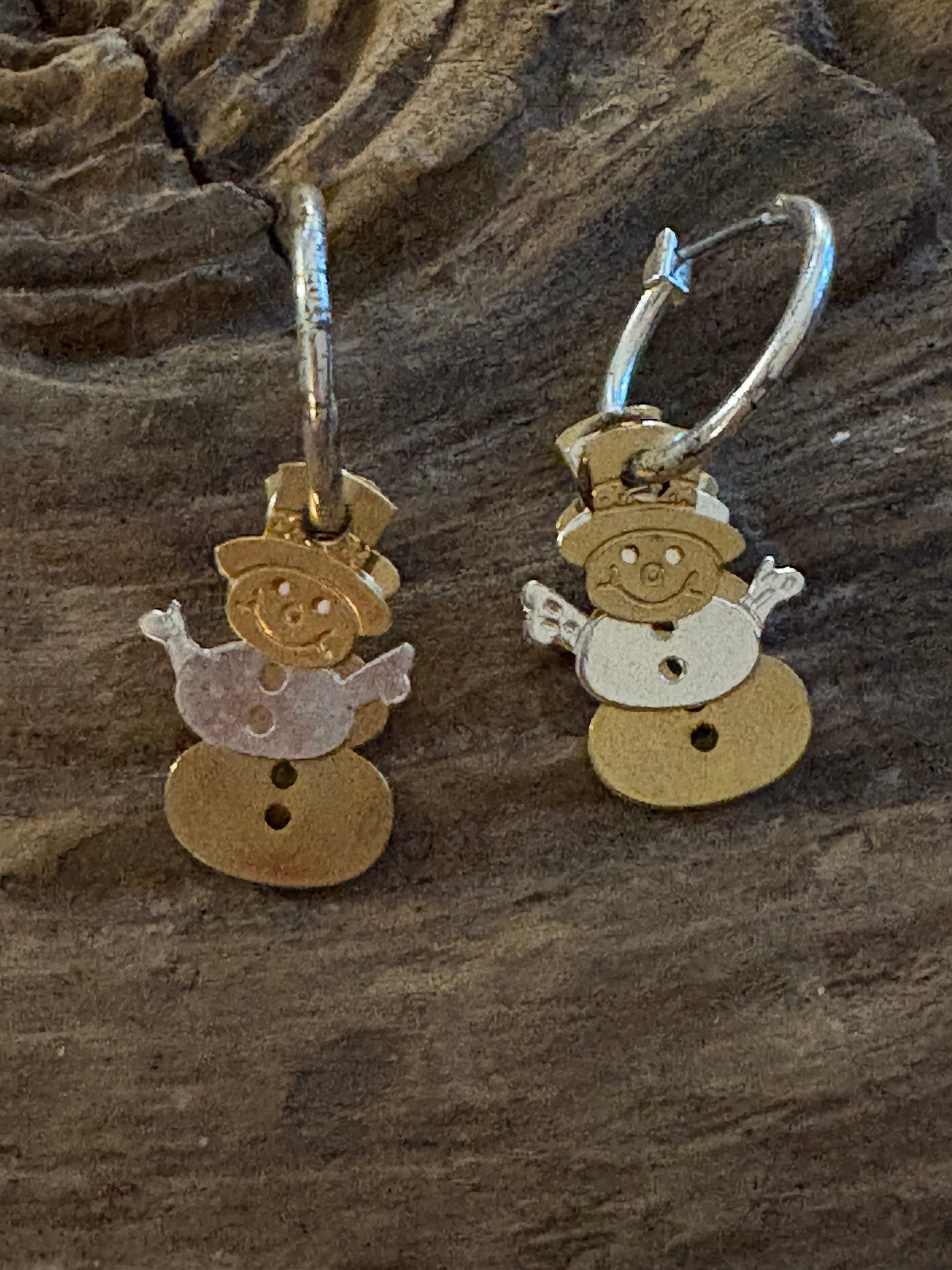 Snowmen ⛄️ Earrings Dangle Earrings with Dimensions