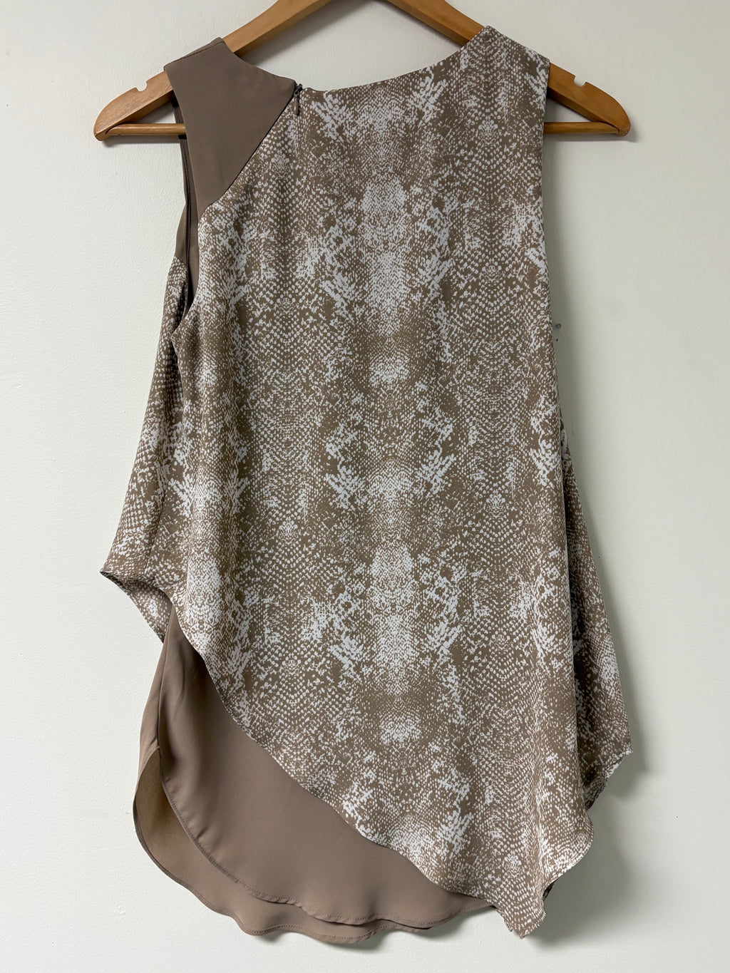 Juicy Couture Tan Snake Print Top | Size Small