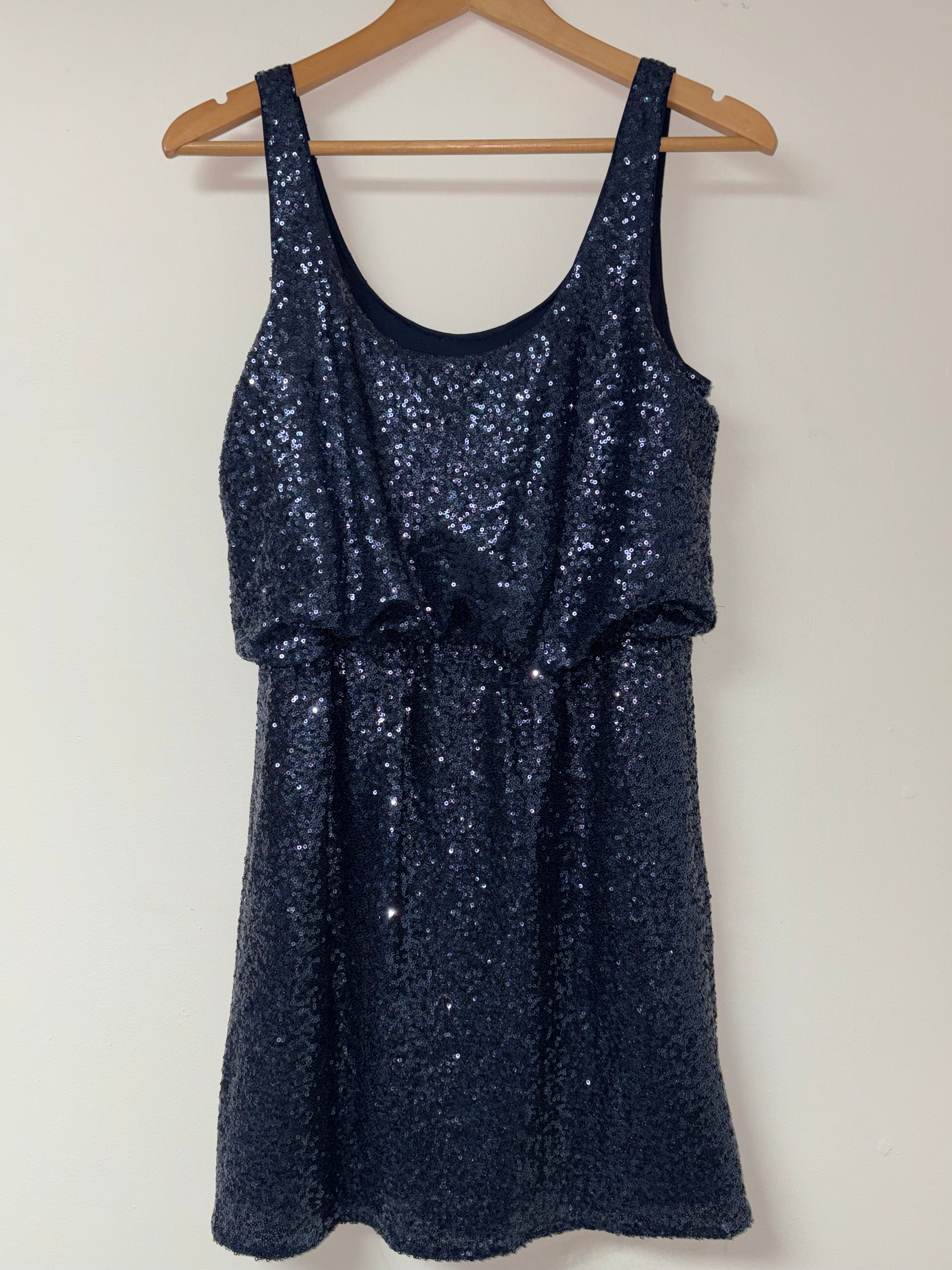 Venus Sequins Navy Paint the Town Dress
