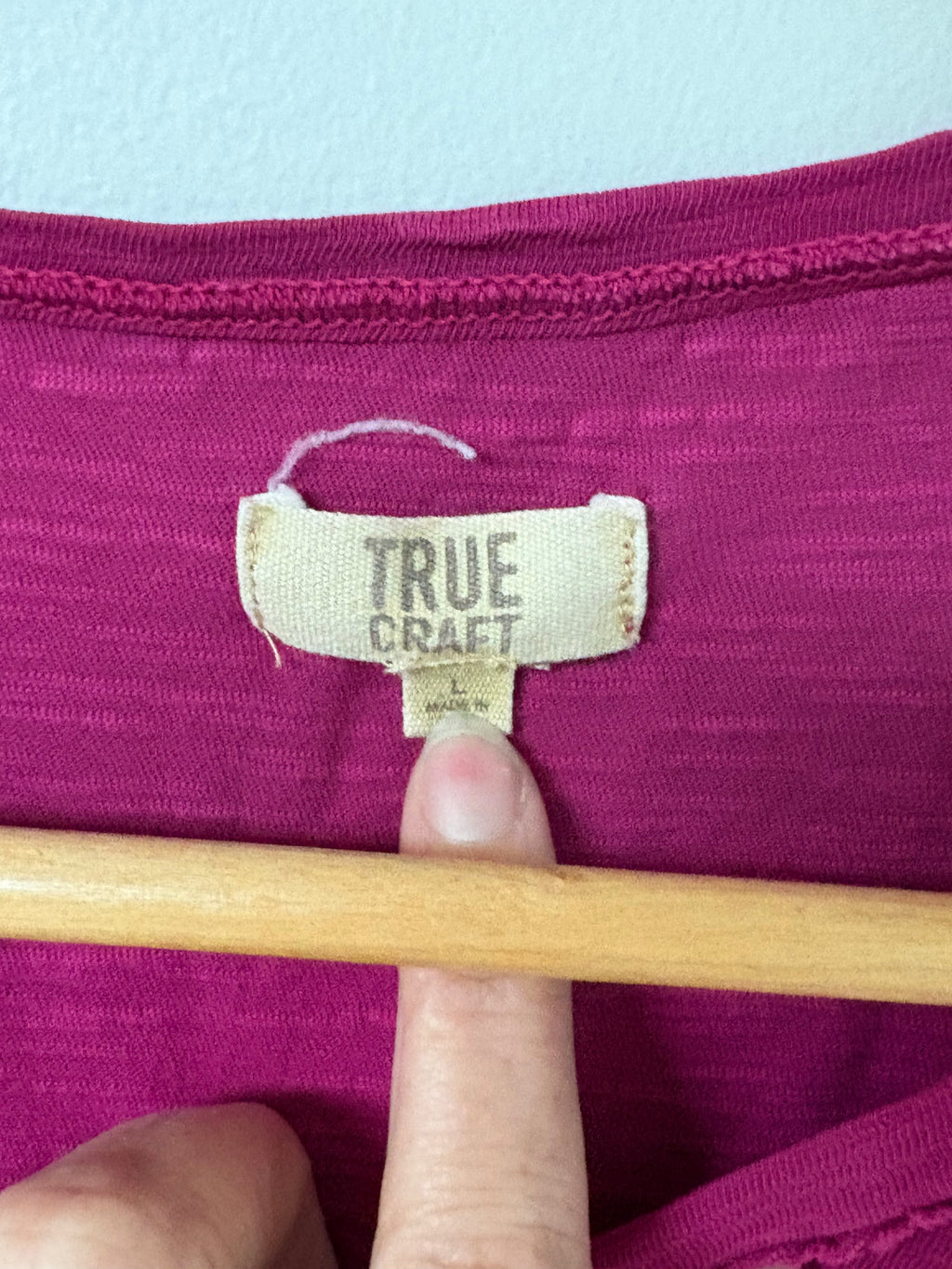 Tru Craft Fuchsia Ruffle Tee