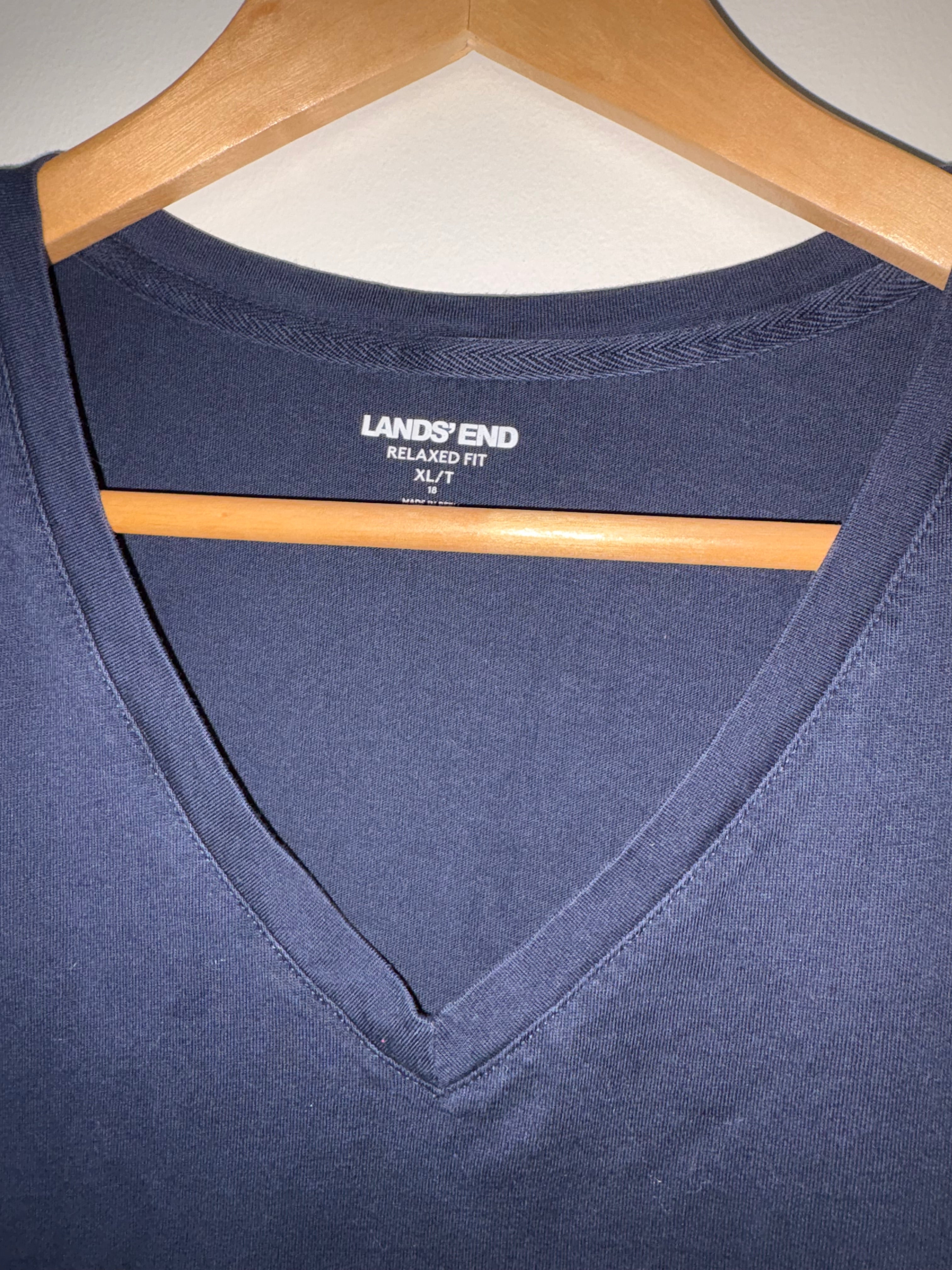 Navy Tee | Lands End | XL