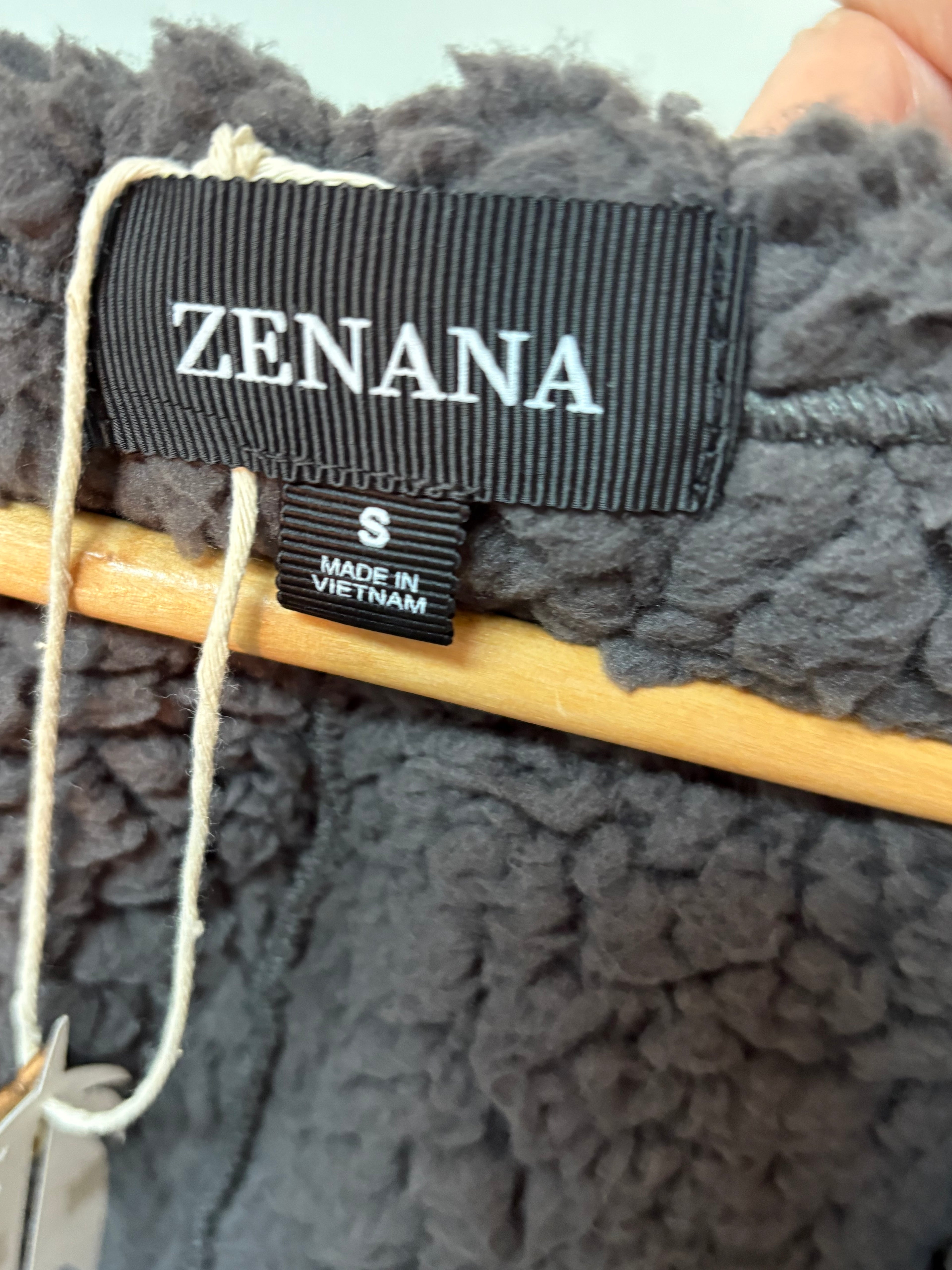 Charcoal Fleece Cozy Vest