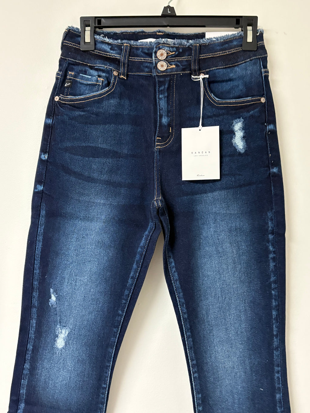 Kancan Danica High Rise Dark Wash Ankle Skinny Jeans for Women