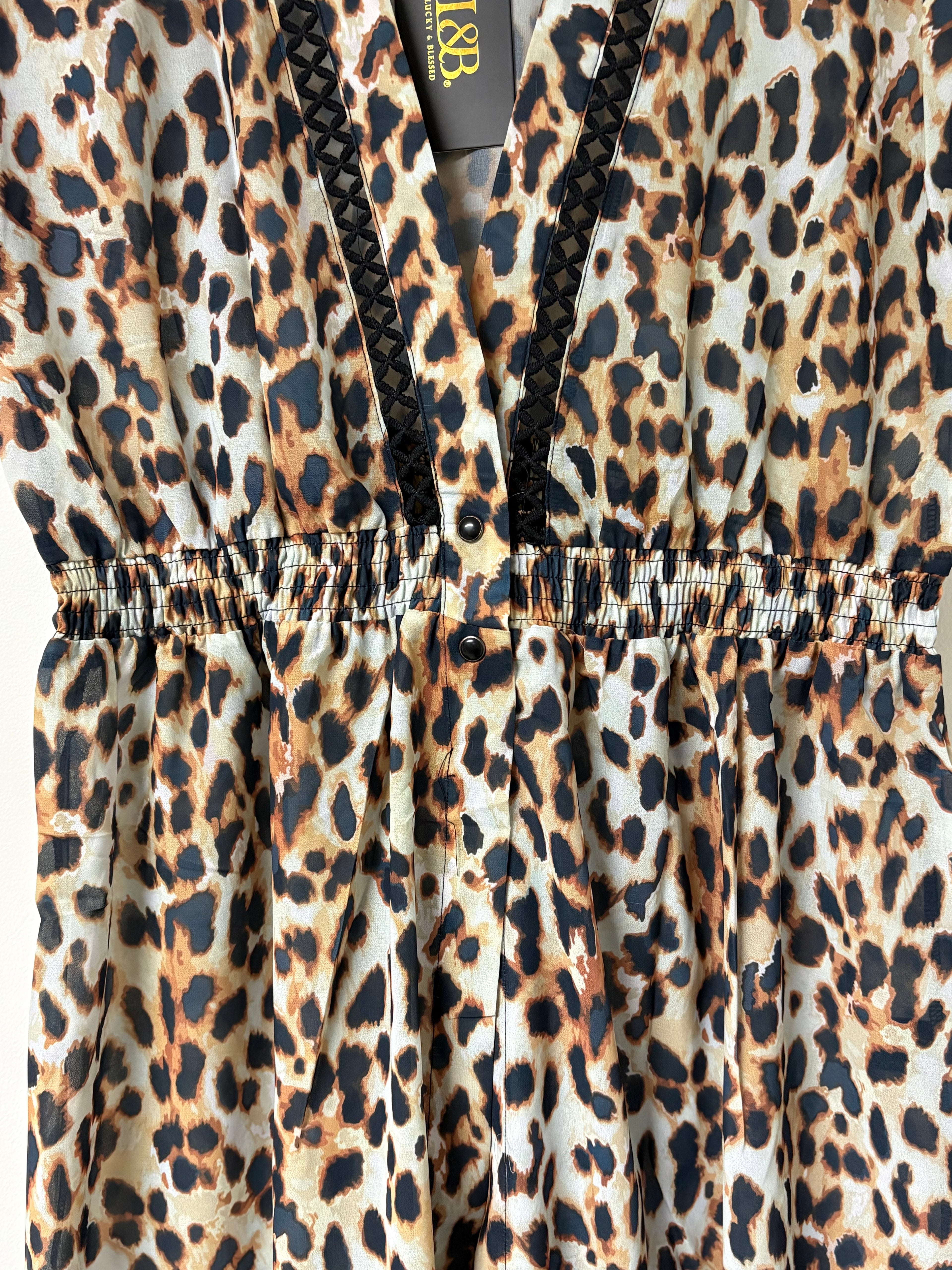 Leopard Print Lucky & Blessed Top • Cover Up • Dress