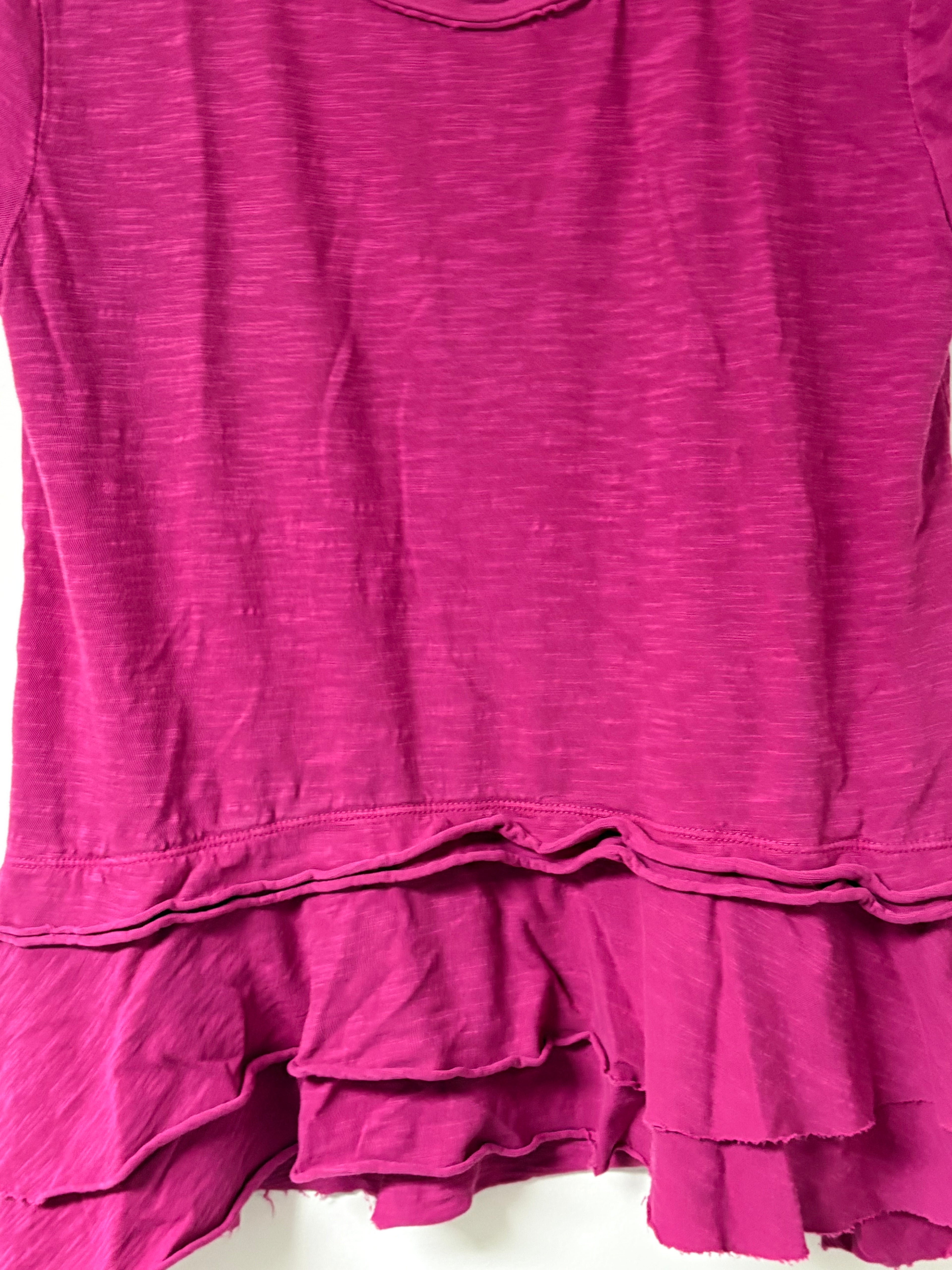 Tru Craft Fuchsia Ruffle Tee