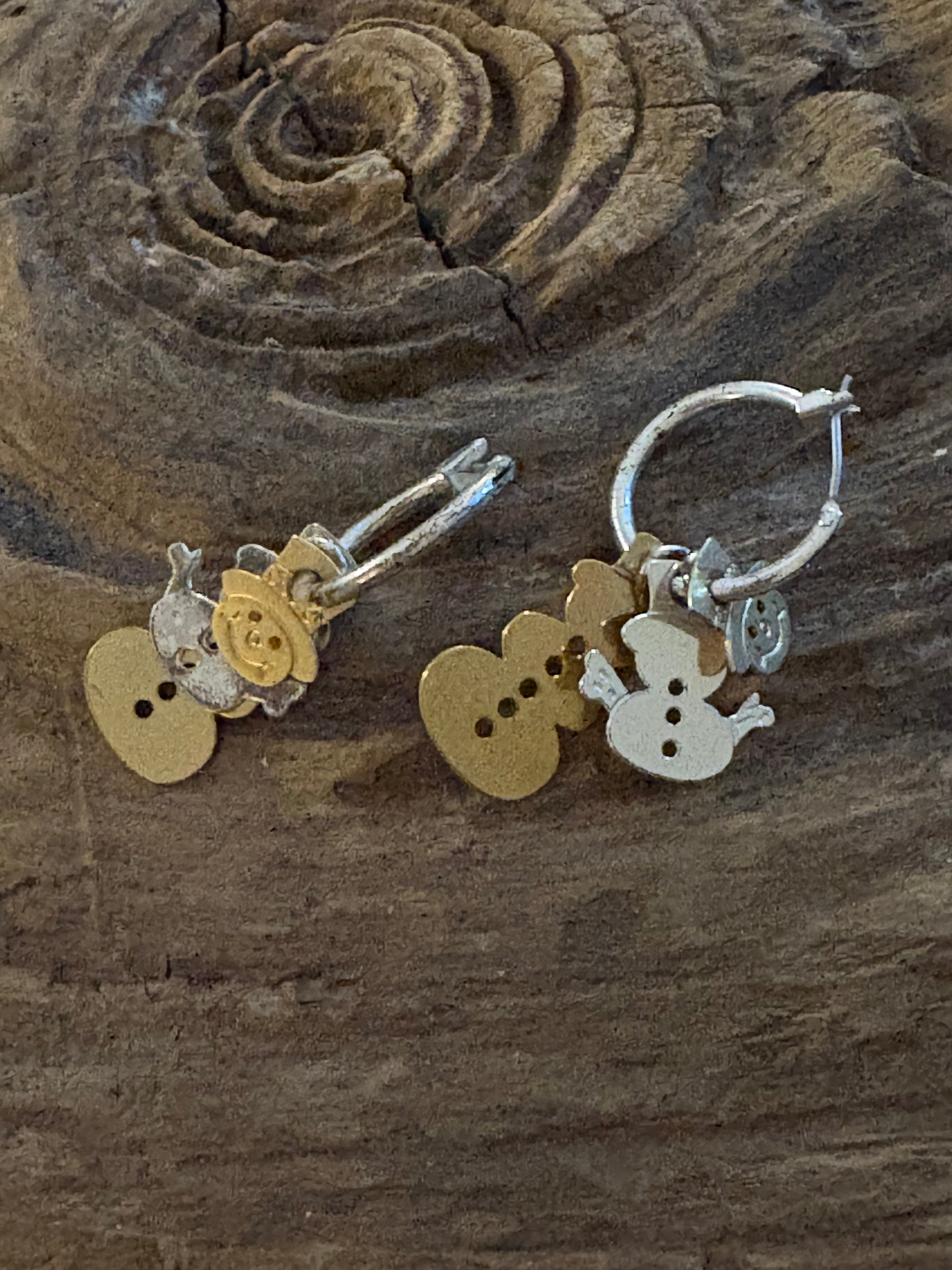 Snowmen ⛄️ Earrings Dangle Earrings with Dimensions