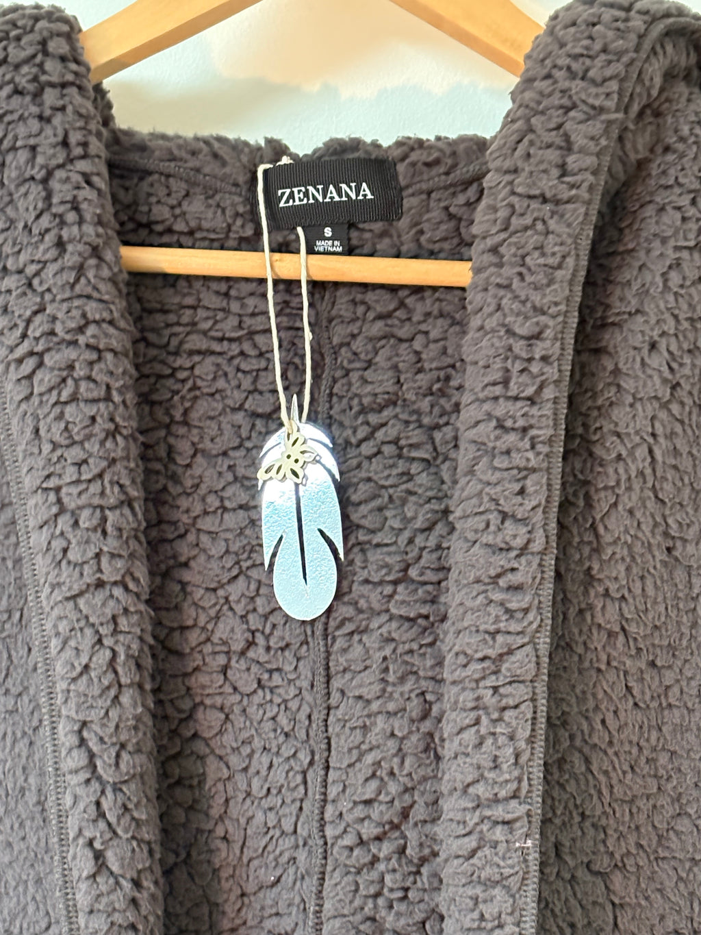 Charcoal Fleece Cozy Vest