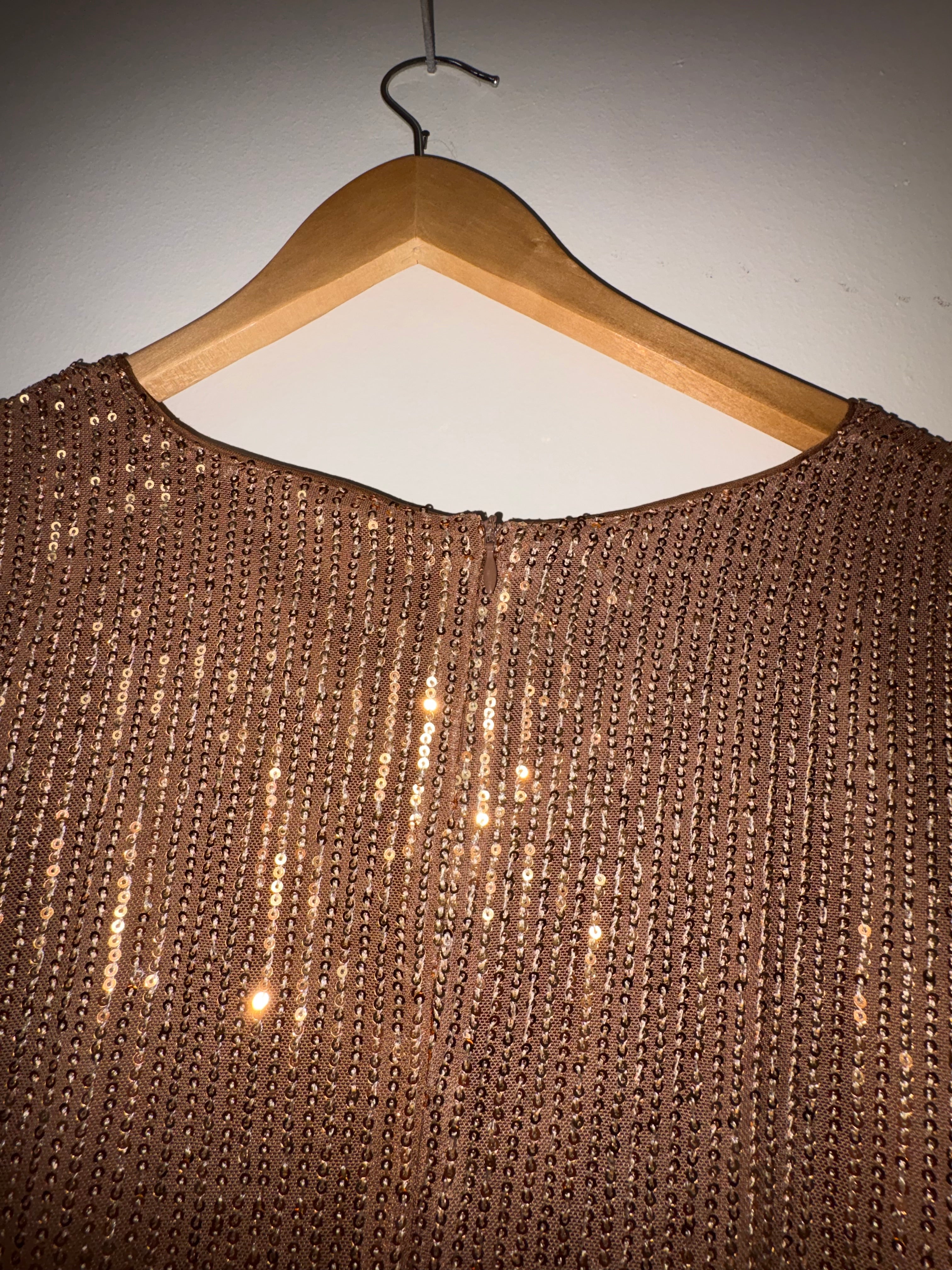 Grace Karin Brown Sequins Dress