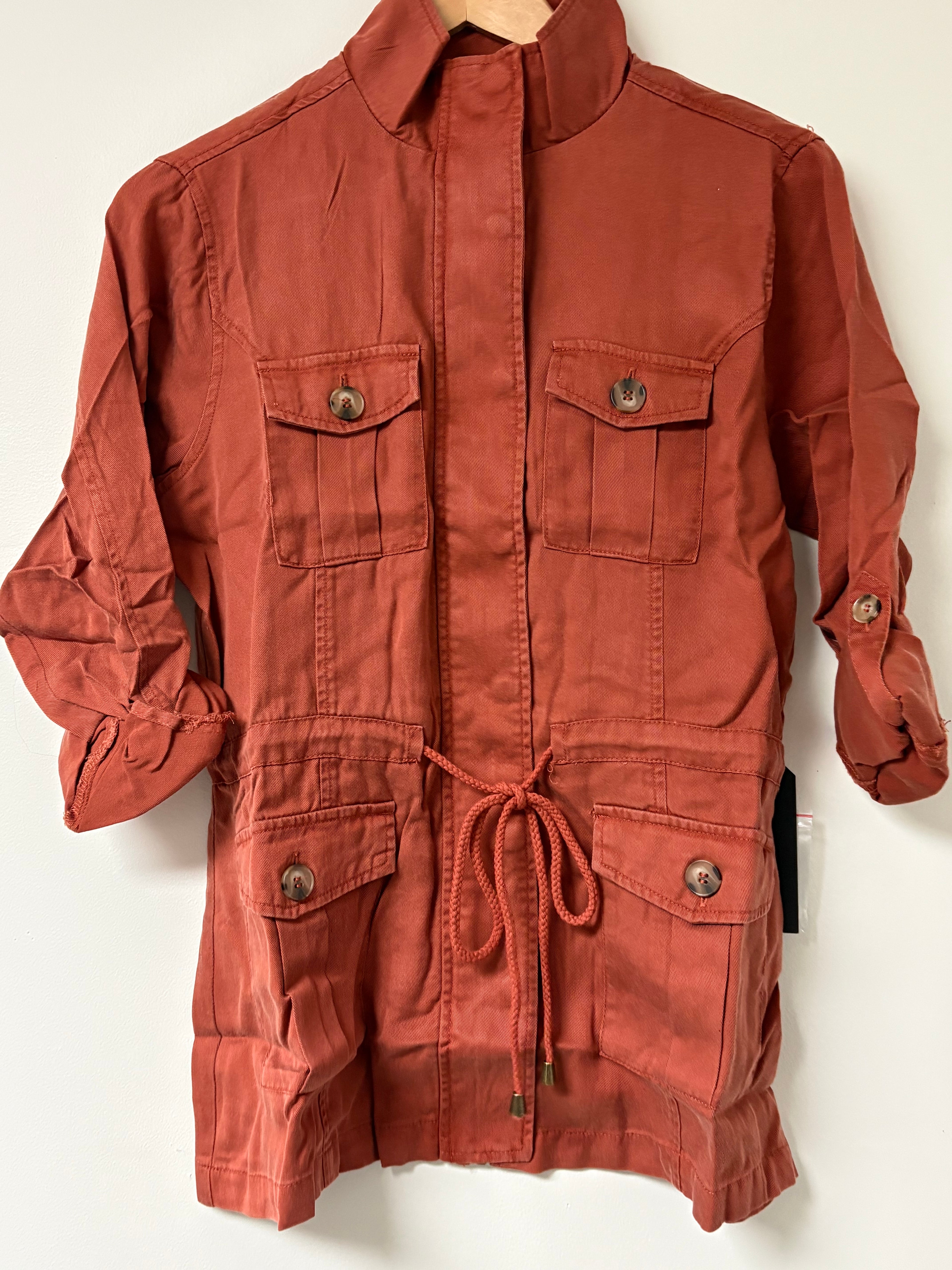 Women’s Rust Button Down with winches Waist | Size Small