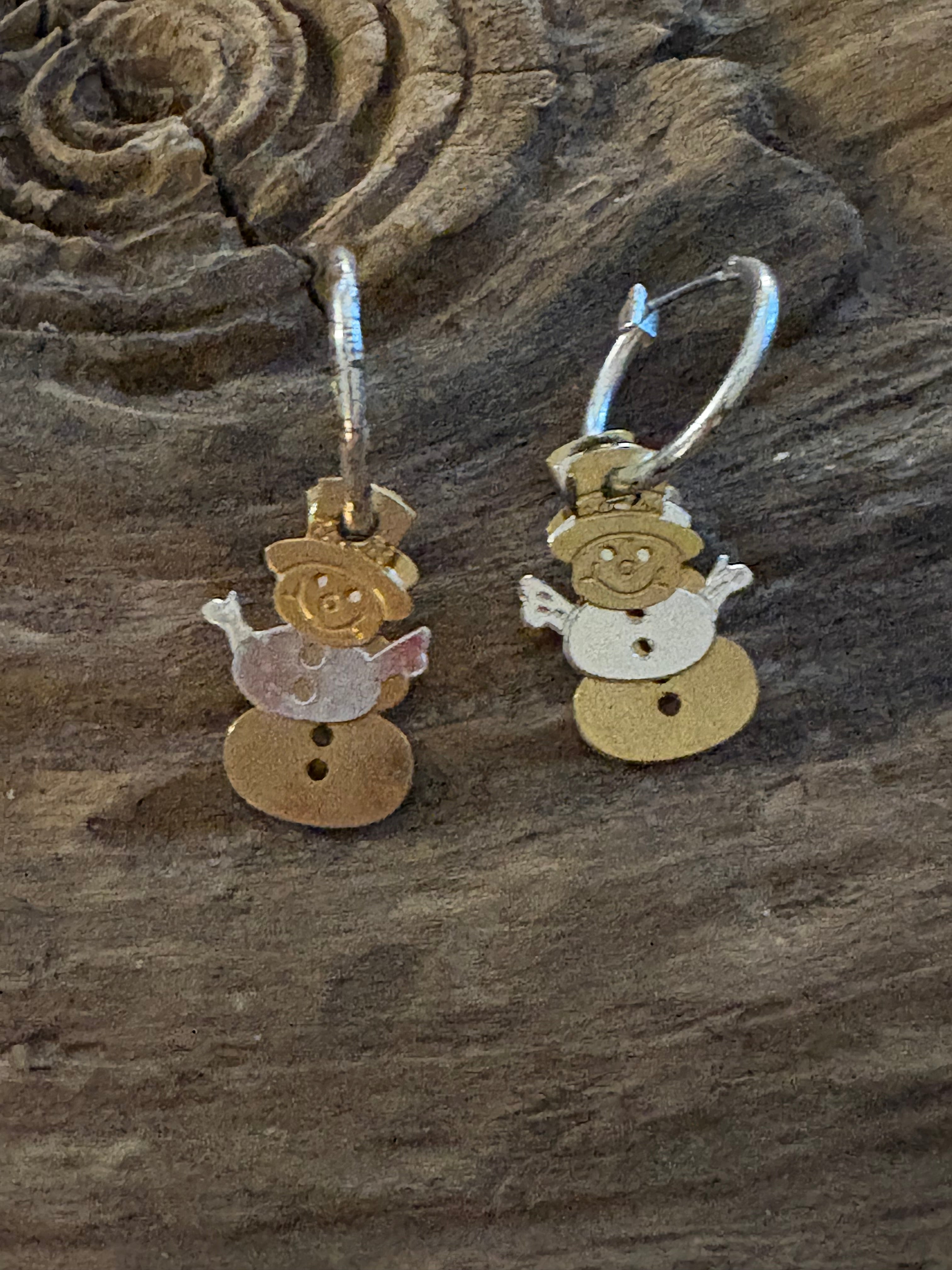 Snowmen ⛄️ Earrings Dangle Earrings with Dimensions
