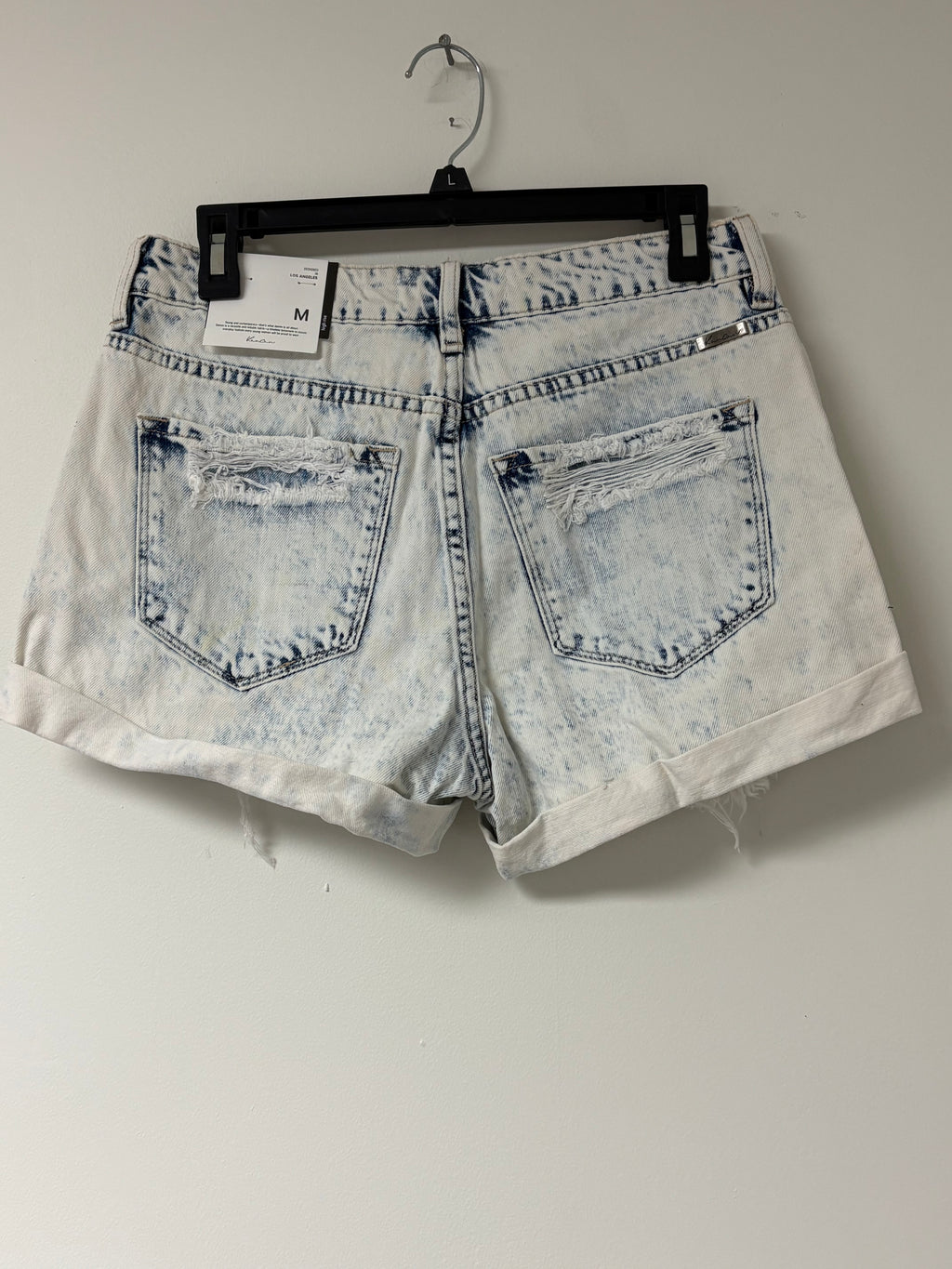 KanCan Whitewashed Shorts