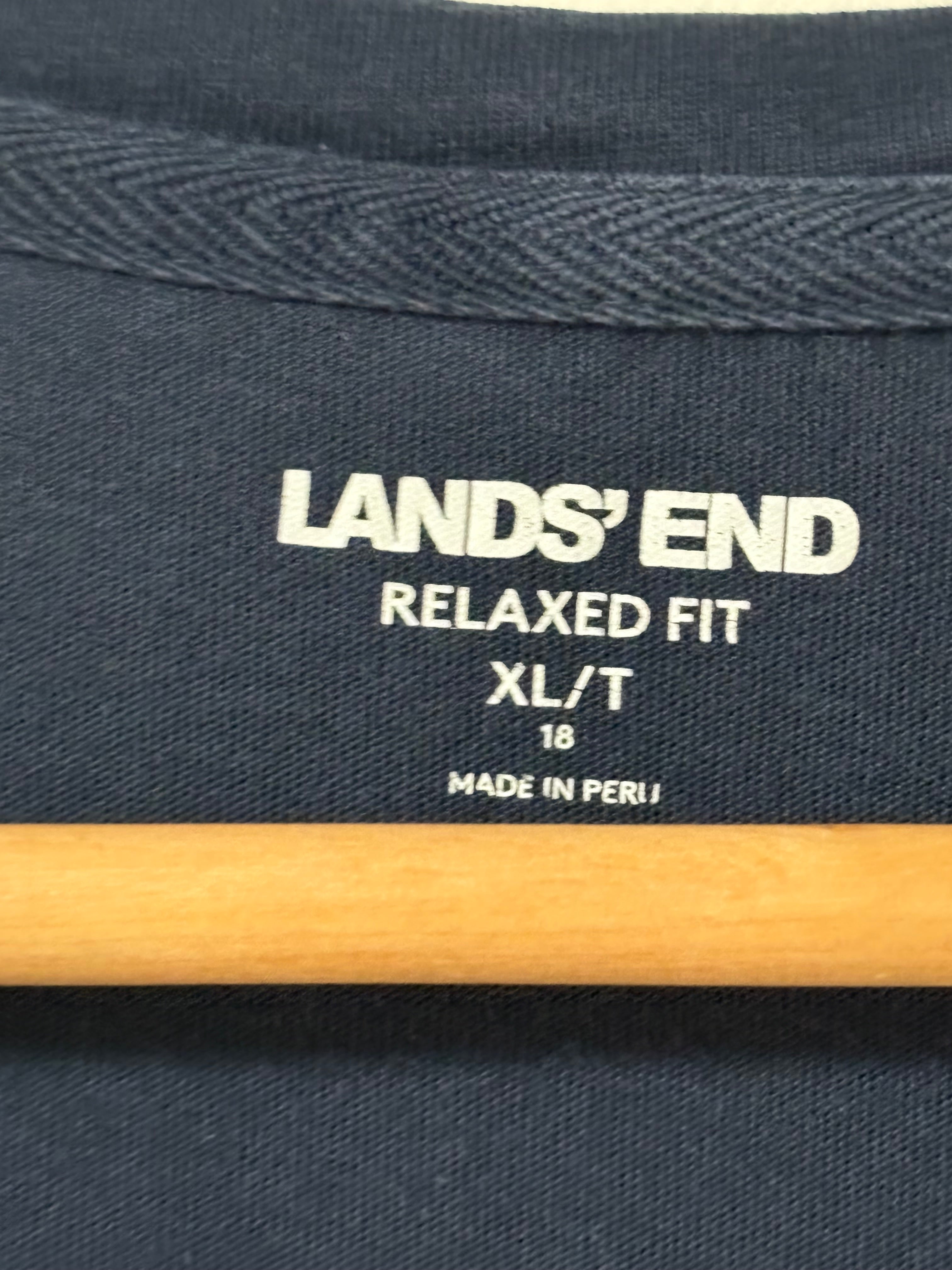 Navy Tee | Lands End | XL