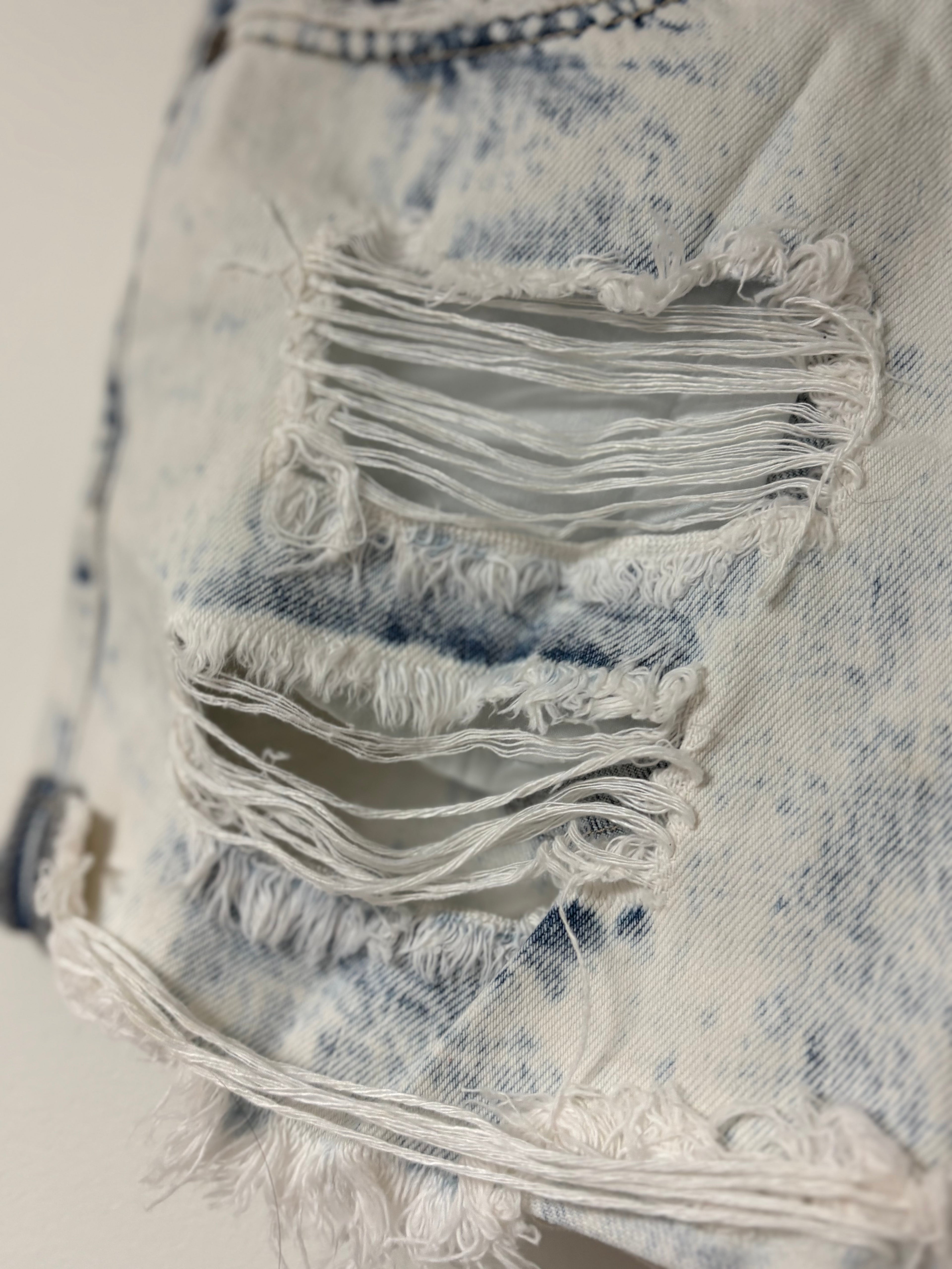 KanCan Whitewashed Shorts