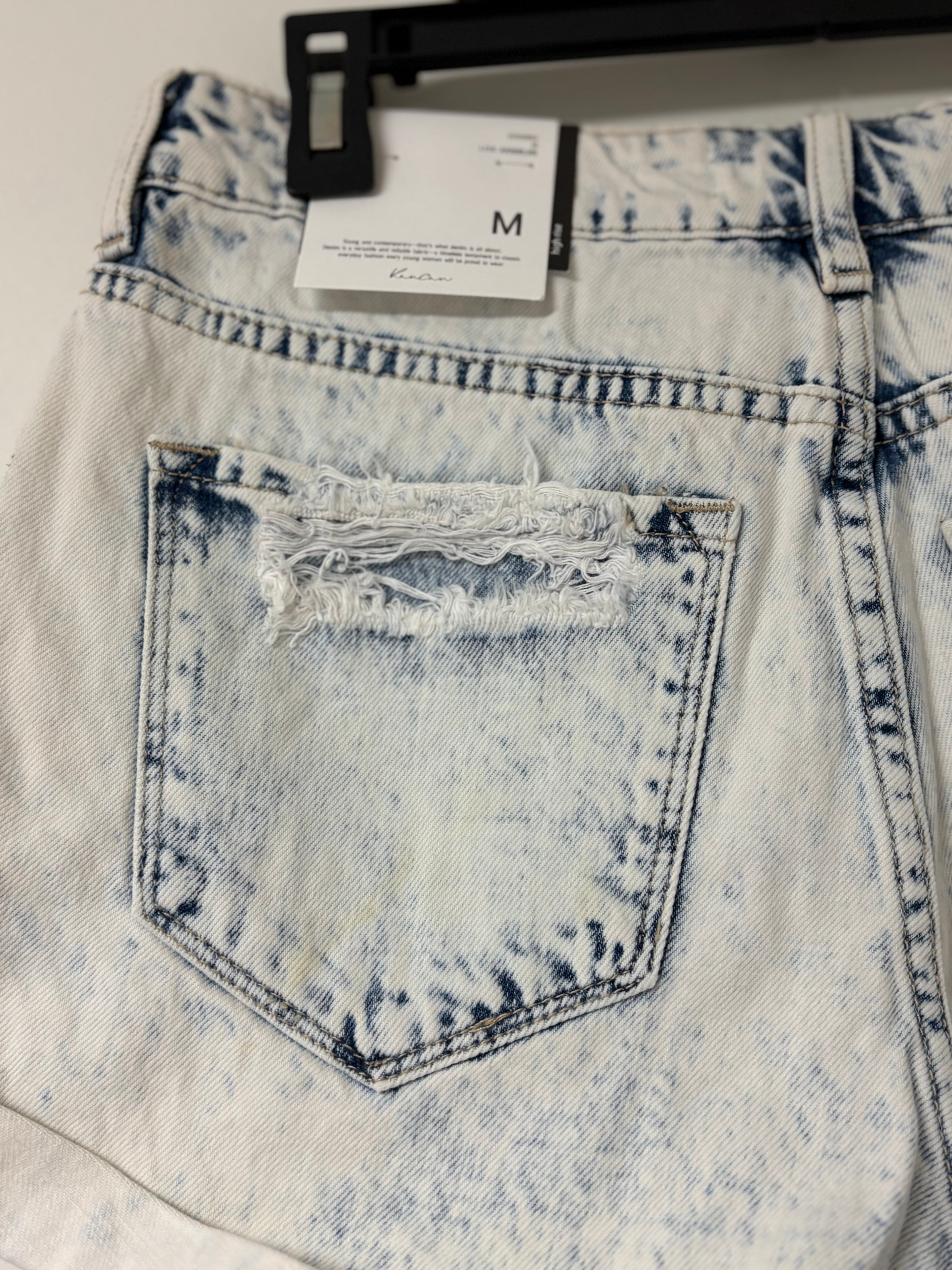 KanCan Whitewashed Shorts