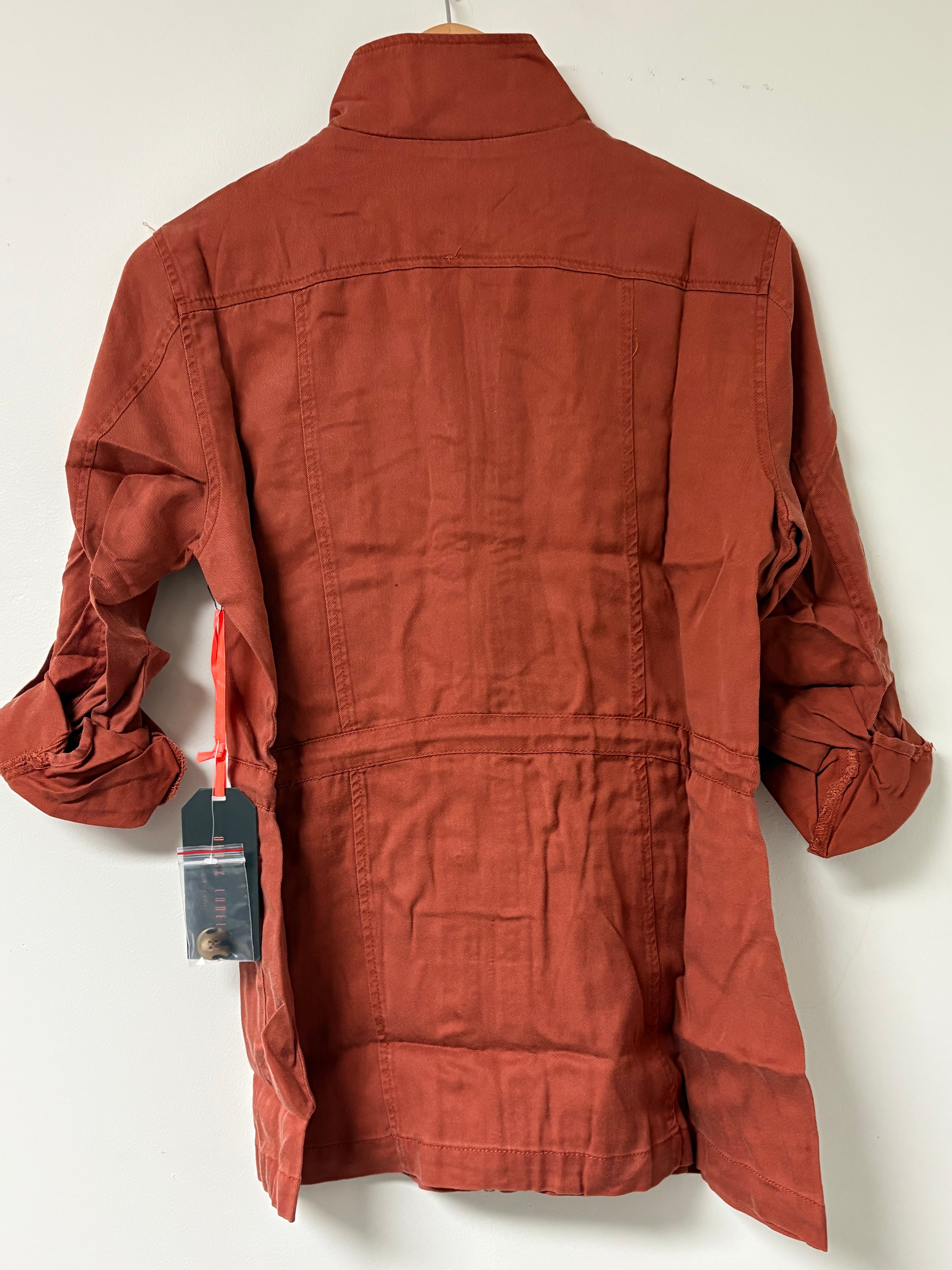 Women’s Rust Button Down with winches Waist | Size Small