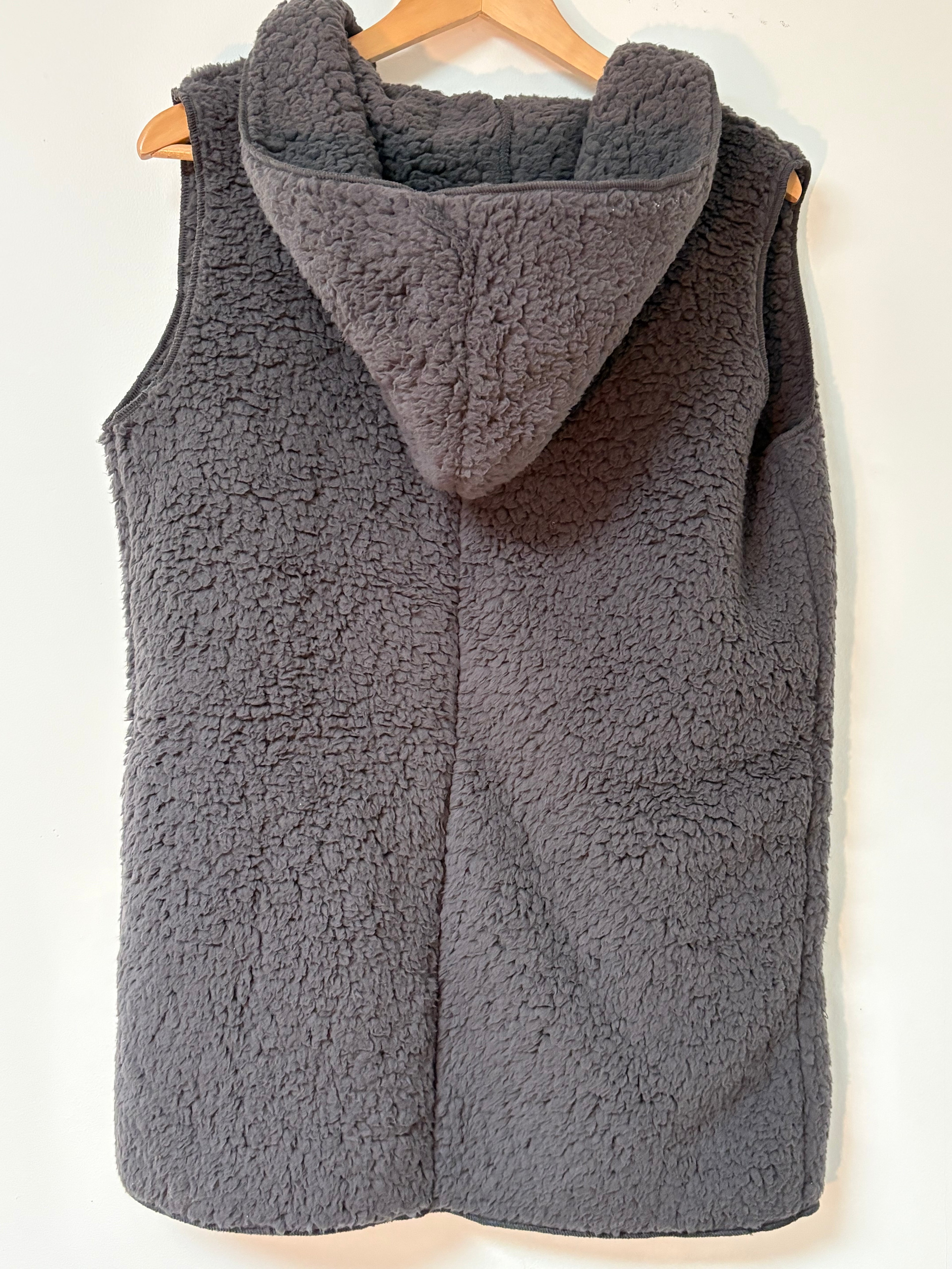 Charcoal Fleece Cozy Vest
