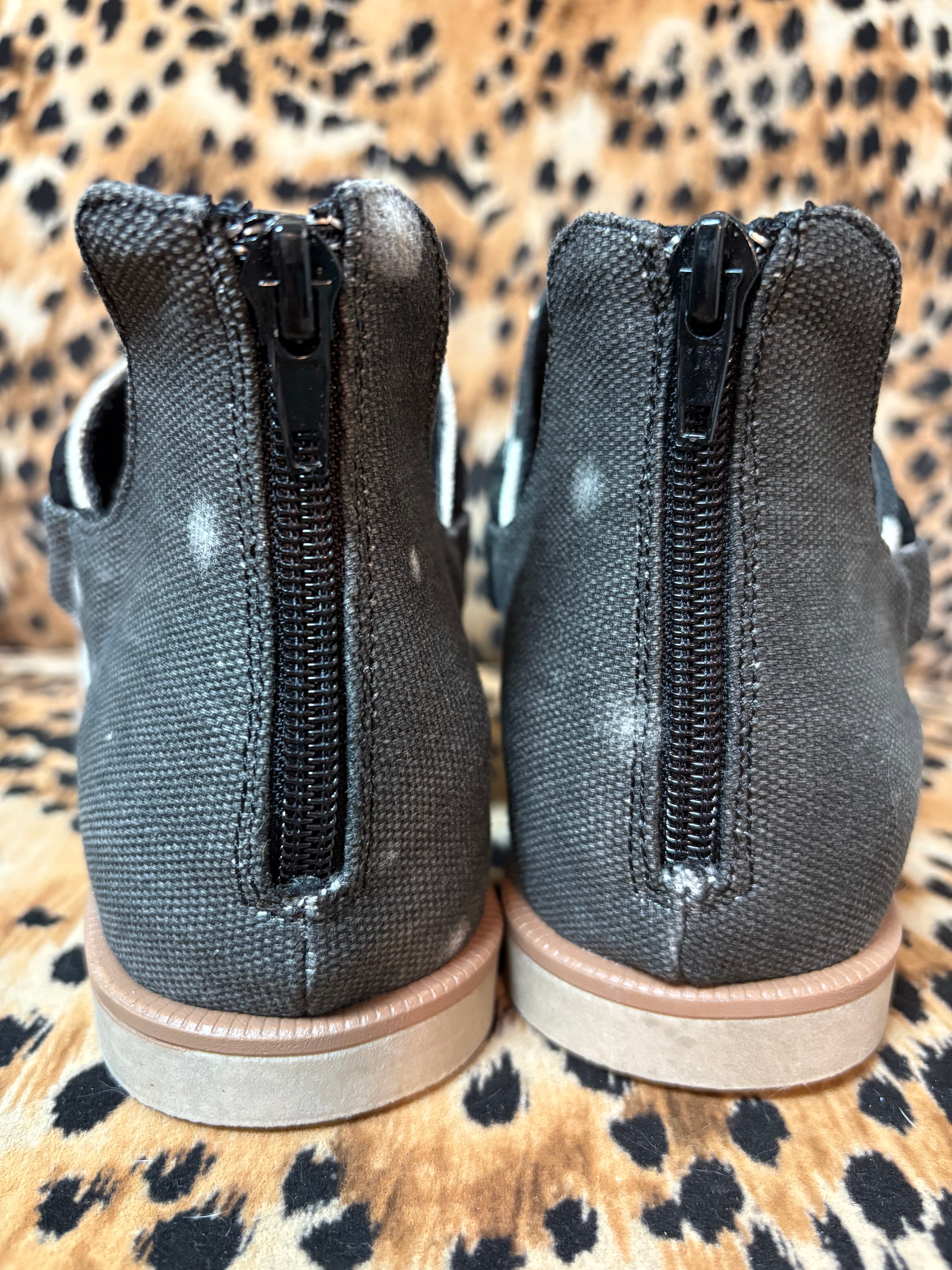 Zebra Print Thong Sandals