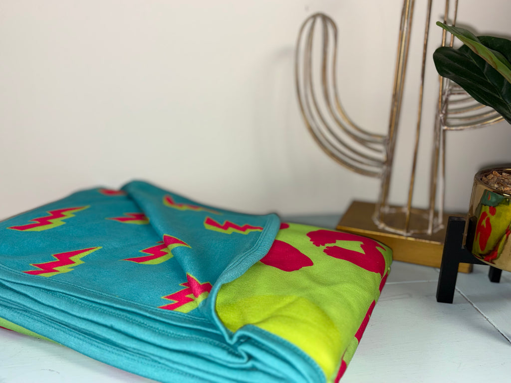 Crazy Town Stormy Bolts Blankets