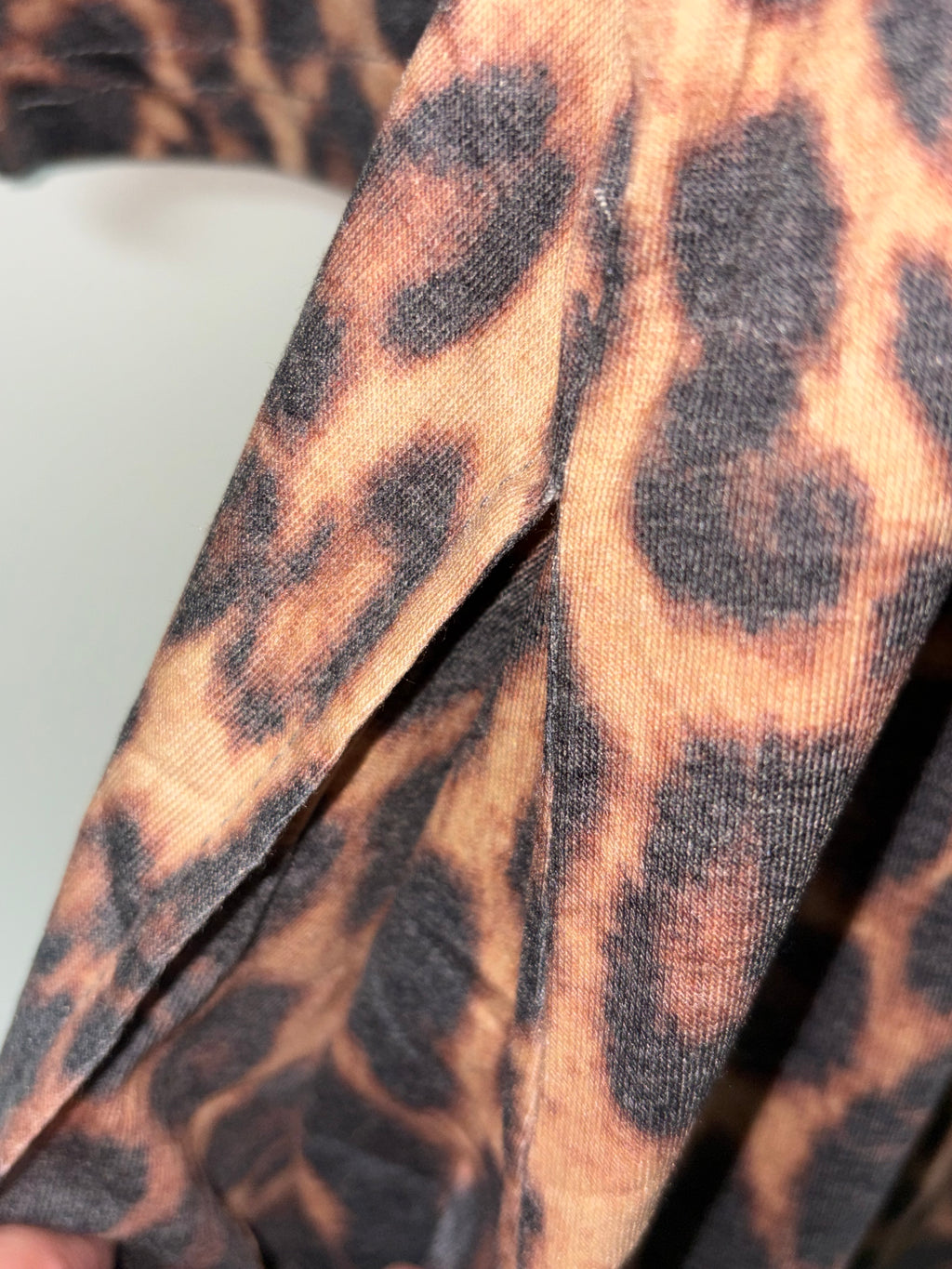 Lucky & Blessed Leopard Print Crisscross Dress