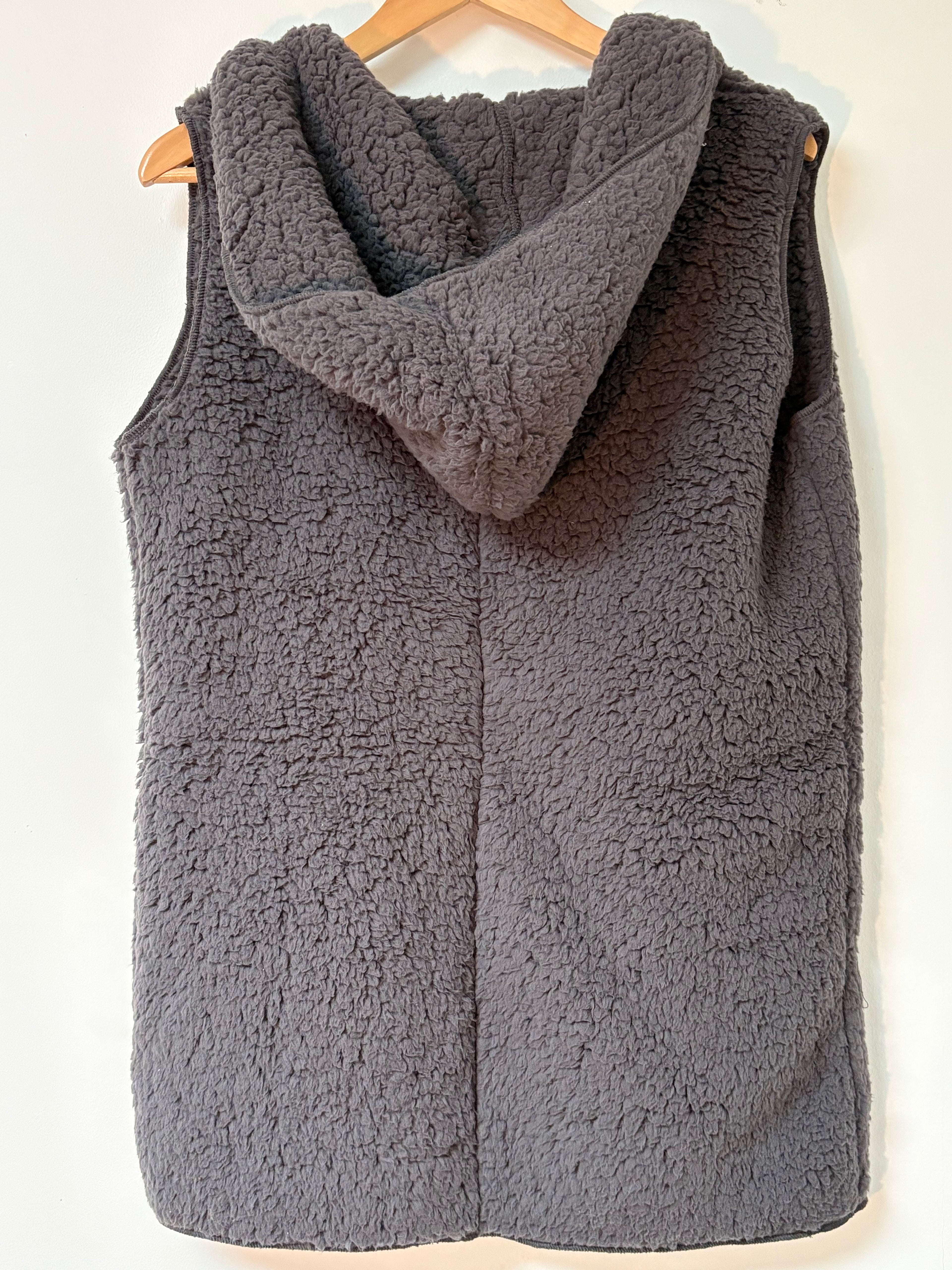 Charcoal Fleece Cozy Vest