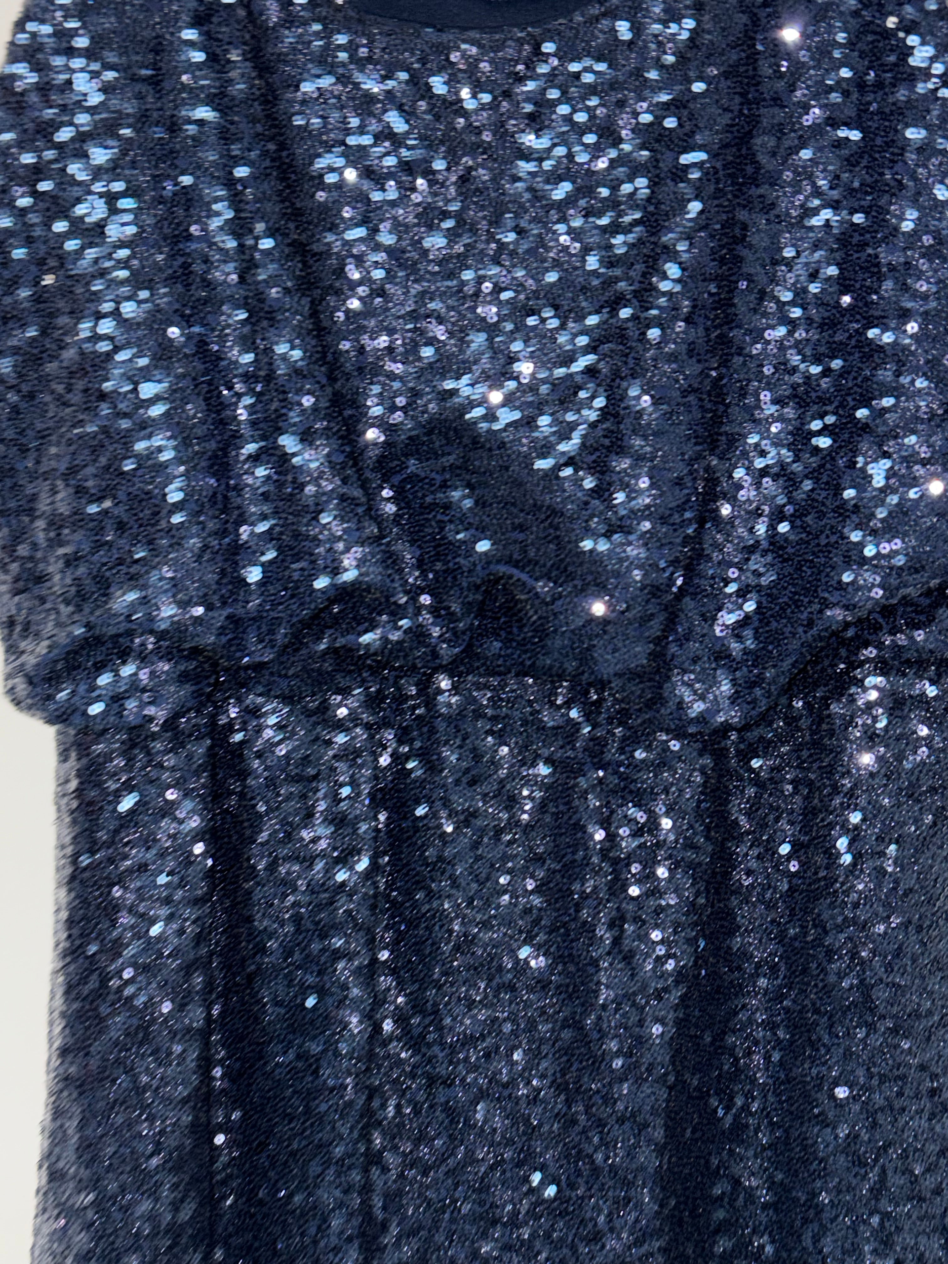Venus Sequins Navy Paint the Town Dress