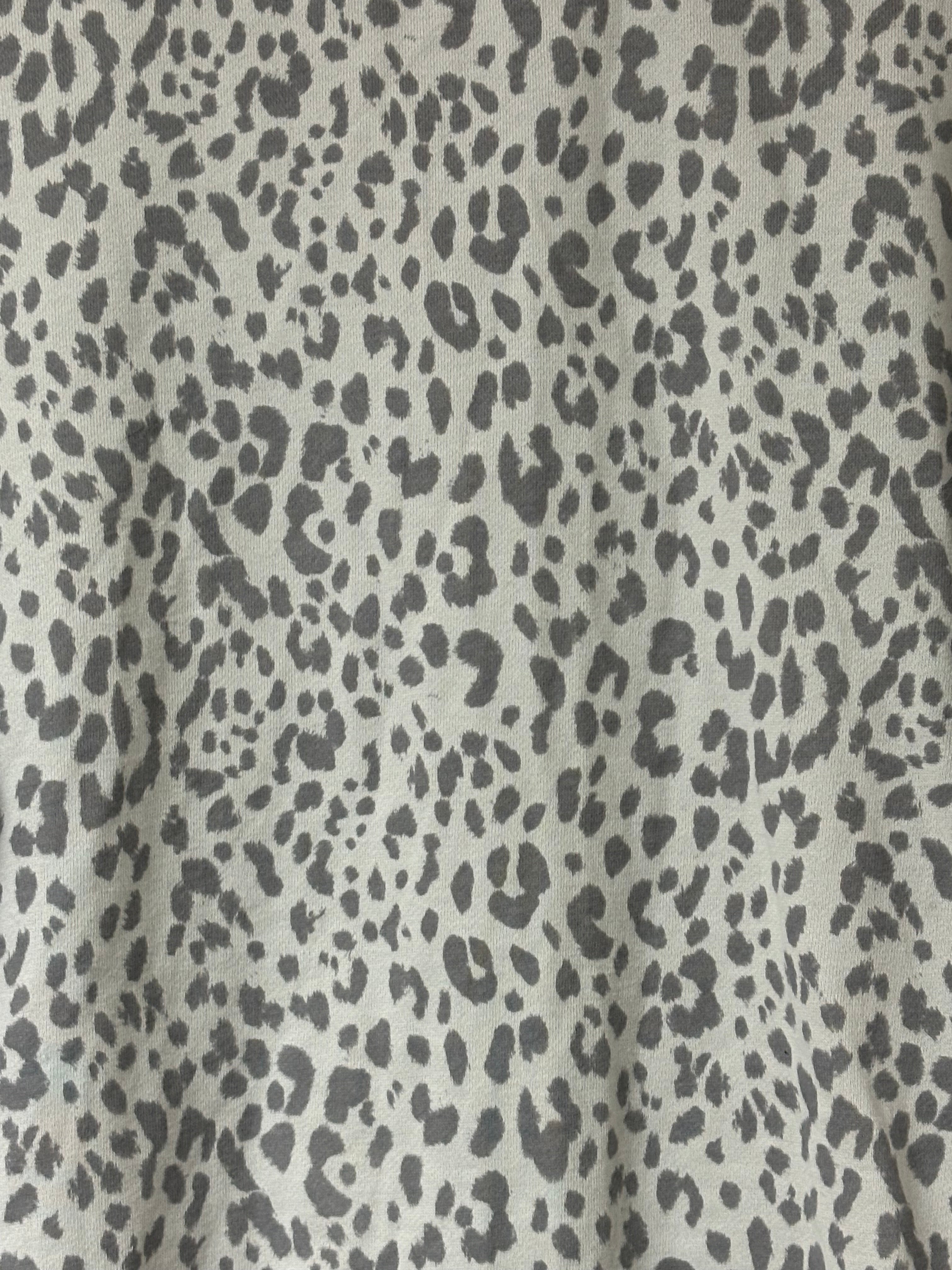 Gap Gray Tone Leopard Print Sweatshirt