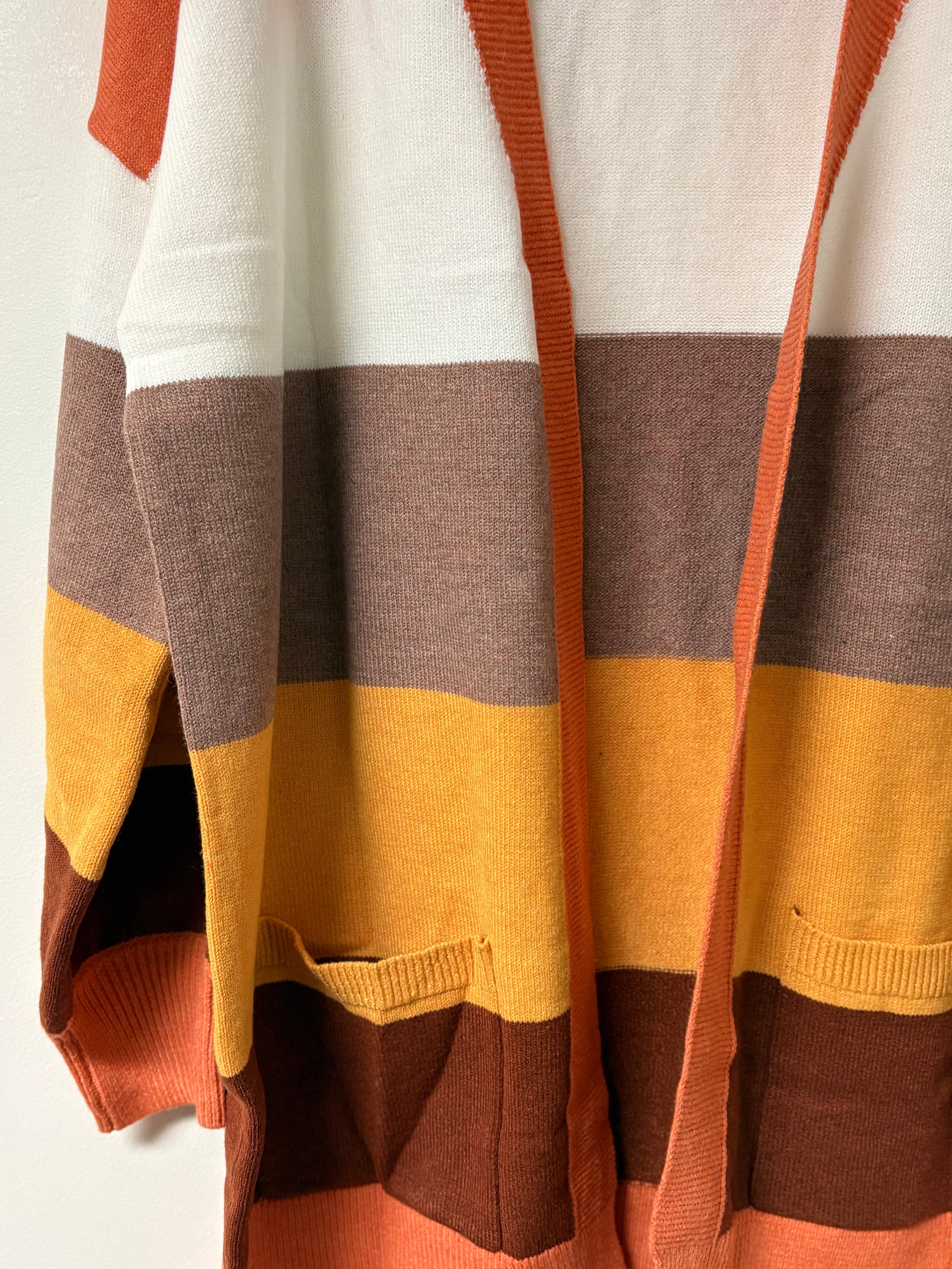 Cardigan | Rustic Stripes | Soft | Size XL