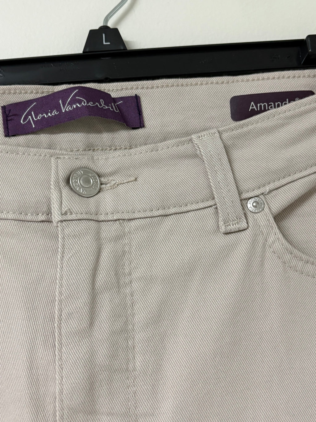 Gloria Vanderbilt Beige Amanda Jeans