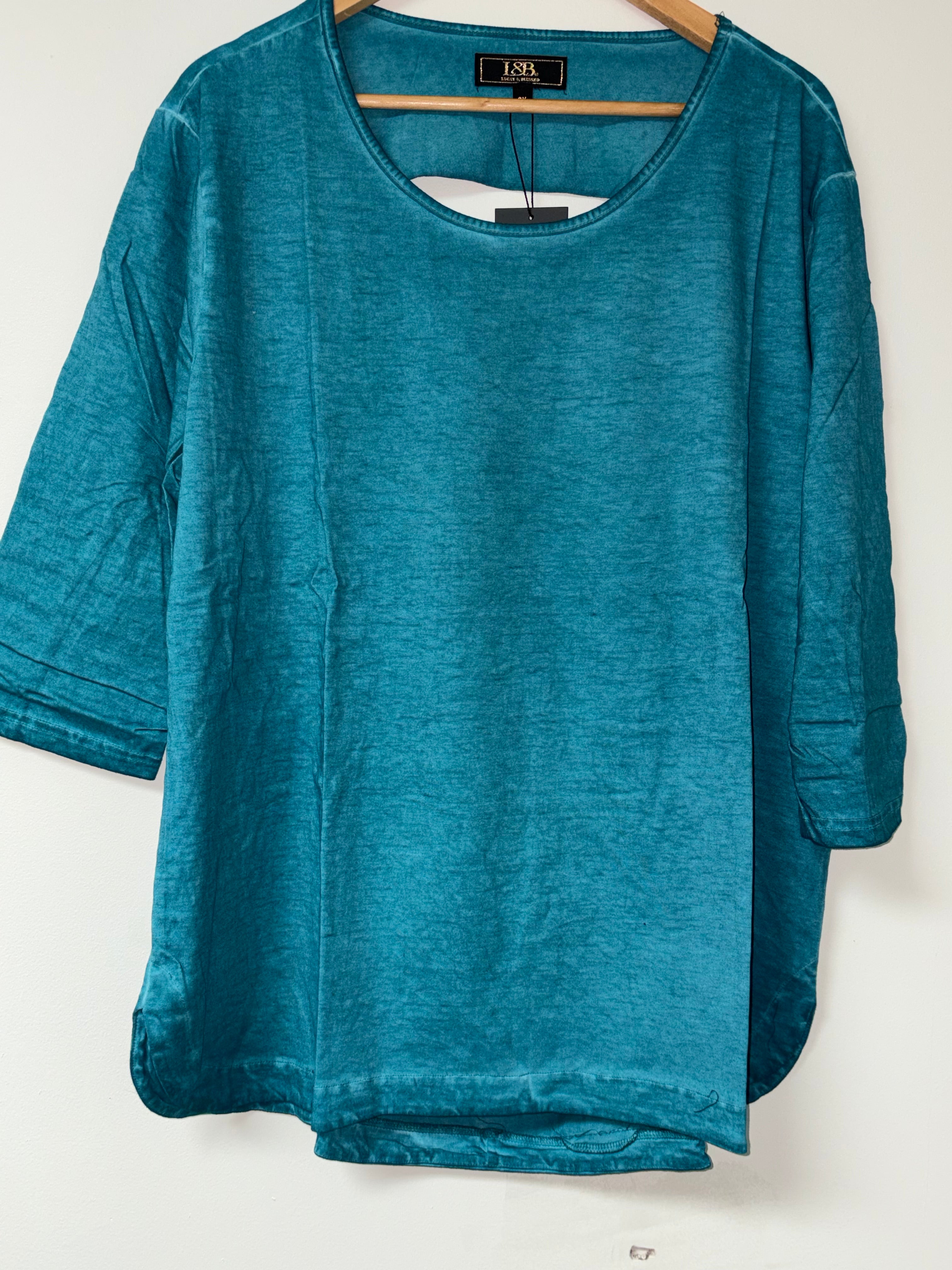 Teal Blue Hot Mama Tee