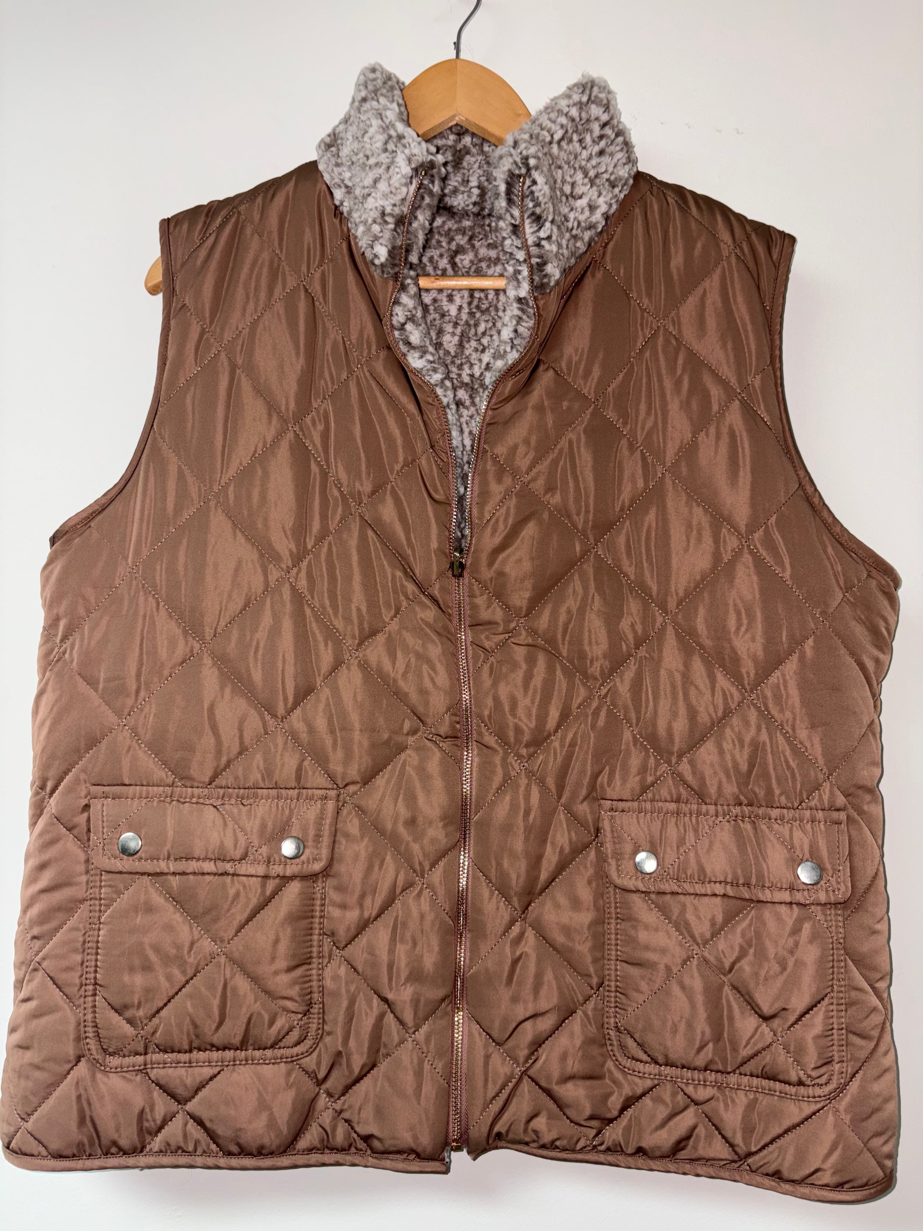 The Tan I’m the Man or the Wo-Man that’s Warm Vest